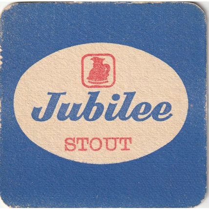 BEER MAT - HOPE & ANCHOR BREWERY - JUBILEE STOUT - (Cat 129) - (1966)