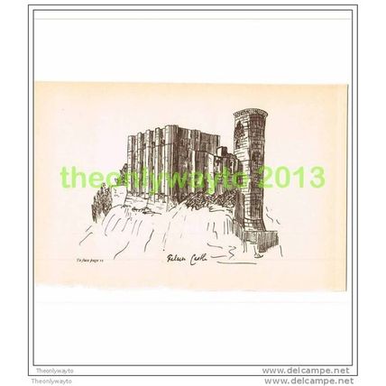 FALAISE CASTLE, FRANCE, Book Illustration (Print), c1897