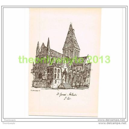 ST GERVAIS, SW, FALAISE, FRANCE, Book Illustration (Print), c1897