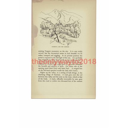 Taurinya & Canigou, Catalan France, Book Illustration (Print), 1939