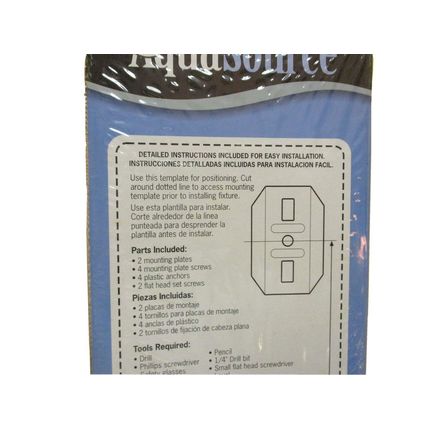 AquaSource Standard Plastic Toilet Paper Holder Color White