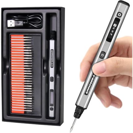 AM ARROWMAX Mini Engraving Pen: Ultimate Cordless Portable Tool for Artists & Di