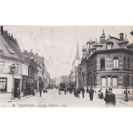 EC935 TOURCOING - LA RUE FAIDHERBE . LL PRINTED POSTCARD