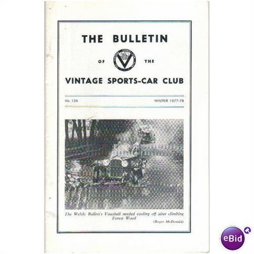 VINTAGE SPORTS CAR CLUB BULLETIN WINTER 1977/78 No136