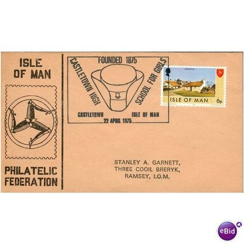 Isle Of Man Cover 1975 - SG 23 - Castletown Girls High School
