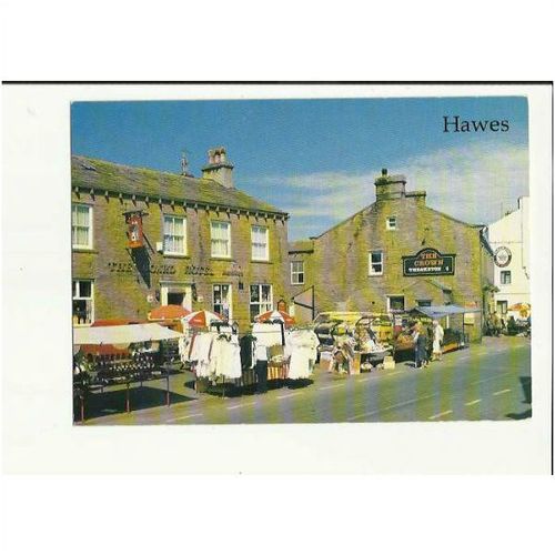 Yorkshire HAWES Market Place Postcard by Judges (C11902)