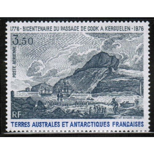 1976 FSAT / TAAF - Cook's Voyage 3.50fr - Sc# C46 Mint NH