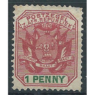 Transvaal 1896 SG217 1d Rose-Red & Green Mounted Mint .. ..