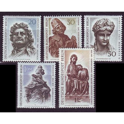 GERMANY BERLIN [1967] MiNr 0303-08 ( **/mnh ) [La] Kunst