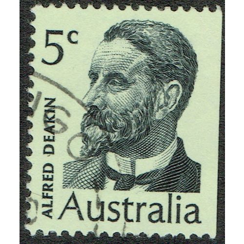 Australia 1969 Famous Australians (2nd series) 5c Black on Pale Green SG447 FU