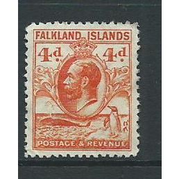 Falkland islands stamp sg120 unused no gum sg 120 4d