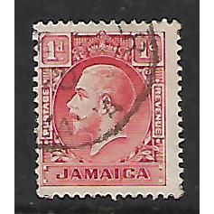 JAMAICA 1929 1d SCARLET SG 108 FINE USED