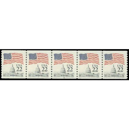 2115 22c U.S. Flag Very Fine MNH PNC 16/5 P0610