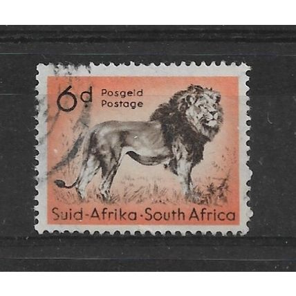 SouthAfrica.SG158 6d Lion.Fine Used.Sept21a