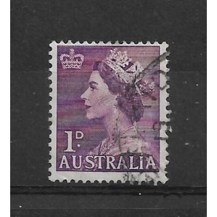 Australia.SG261 1d Queen Elizabeth II (Purple).Fine Used.Dec21a
