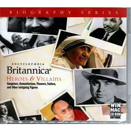 Encyclopedia Britannica Heroes & Villains CD-ROM for Win/Mac - Factory Sealed JC
