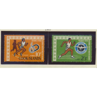 Cook Islands Stamps Scott #C10 To C11, Mint Hinged