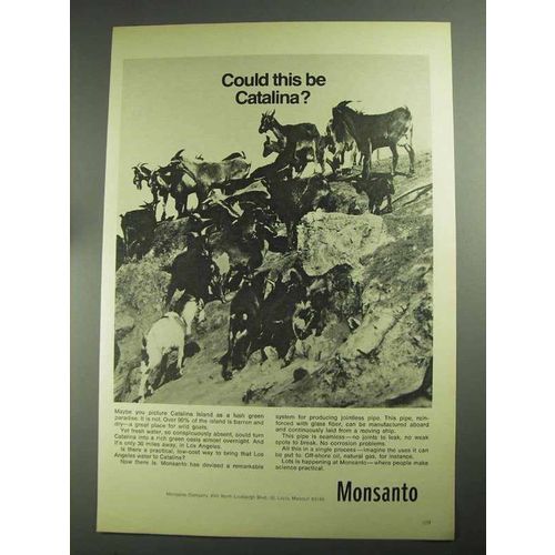 1968 Monsanto Company Ad - Could This Be Catalina?