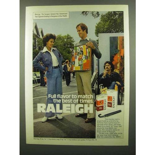 1974 Raleigh Cigarettes Ad - Full Flavor