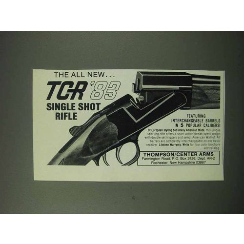 1984 Thompson / Center Arms Ad - TCR '83 Rifle