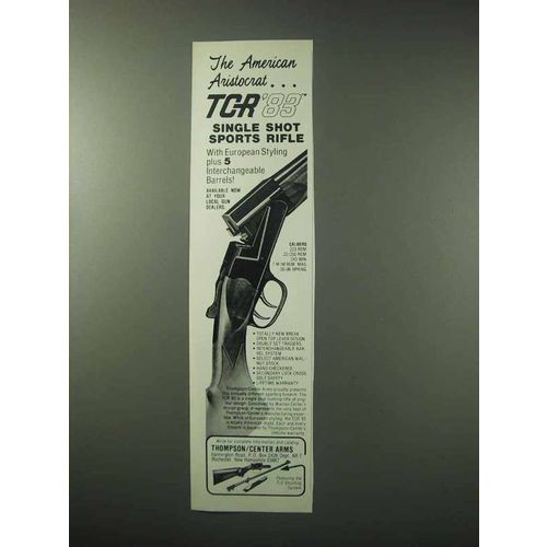 1984 Thompson / Center Arms TRC '83 Rifle Ad