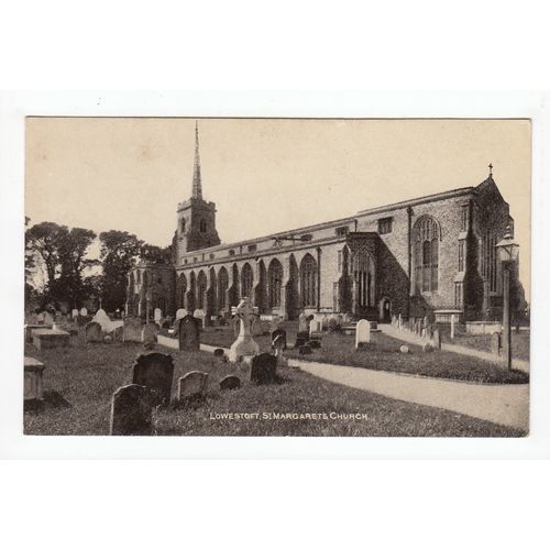 St Margarets Church Lowestoft Postcard Suffolk Publisher A Crisp & Son