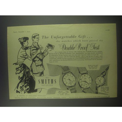 1954 Smiths Watches Advertisement - AB.331, A.504 and B.212