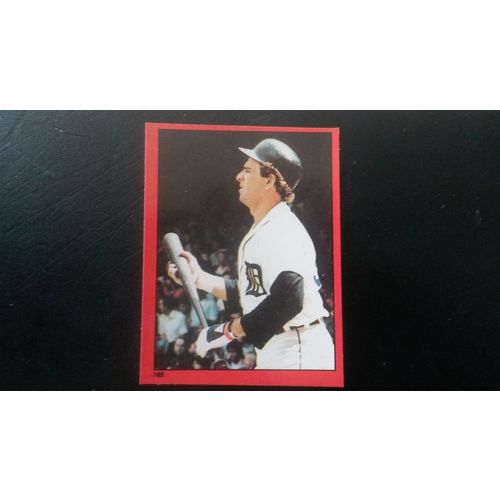1982 Topps Stickers Card # 185 Steve Kemp Excellent (5) Detroit Tigers