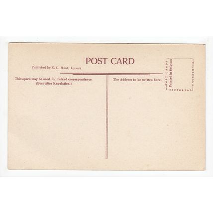 15th Century Doorway Lacock Abbey Postcard Wiltshire Local Publisher Hunt