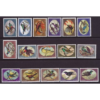 ZAMBIA 1994 Birds set of 16 - VFMNH