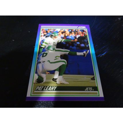 1990 Score Football Card # 165 Pat Leahy Excellent-Mint (6) New York Jets
