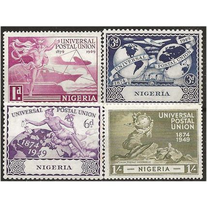 Nigeria 1949 UPU Set SG64-47 Mounted Mint ..