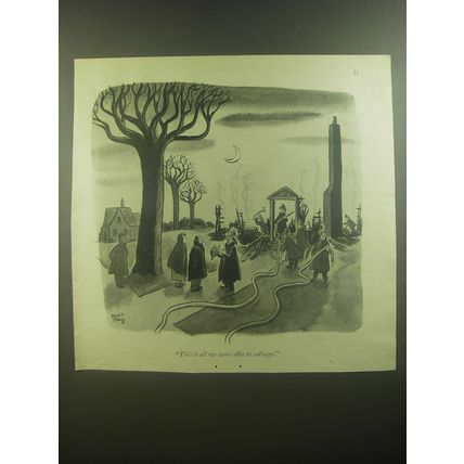1946 Cartoon by Robert James Day - This is all we were able to salvage