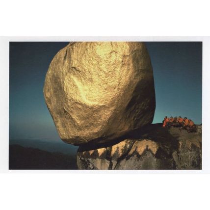 Kyakito Myanmar Burma Buddhist Holy Site Buddhism Rare Postcard