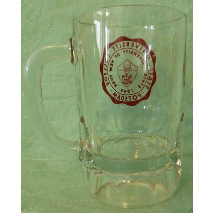 STATE UNIVERSITY OF NEW YORK POSTDAM COLLEGE GLASS BEER STEIN