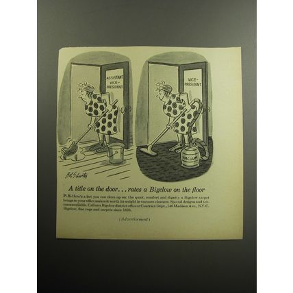 1957 Bigelow Carpets Advertisement - Assistant Vice President