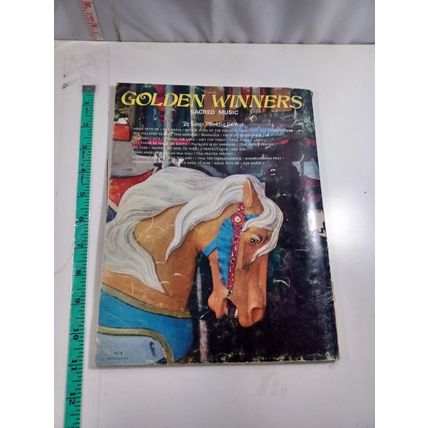 1968 Golden Winners Sacred Piano Guitar Music Book Hansen Press Hymns Religious