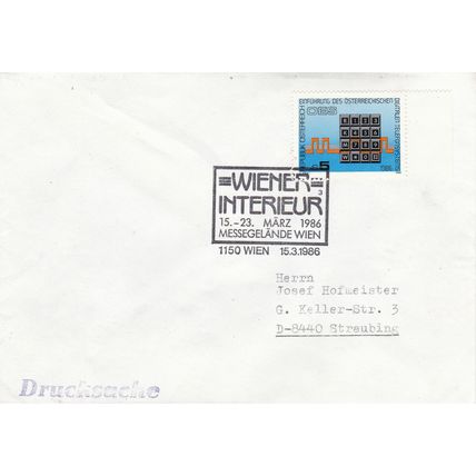 Austria 1986 Vienna Interior Exhibition cover VGC