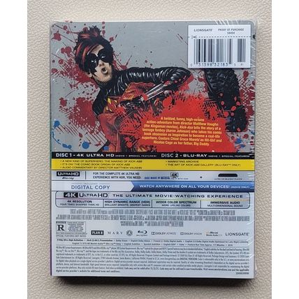 Kick-Ass Best Buy Limited Edition Collectible Steelbook 4K Ultra HD Movie