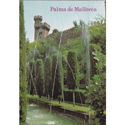 Hort del Rei Palma de Mallorca Spain Postcard posted creased
