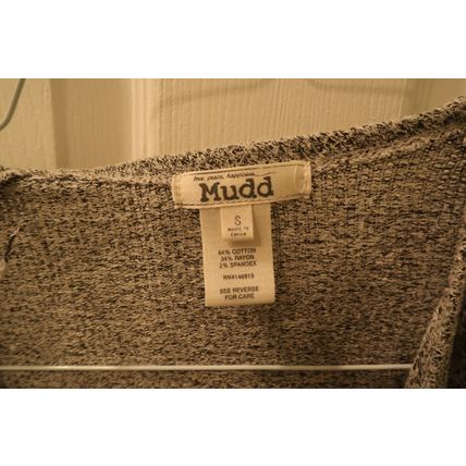 Mudd Ash Gray Women’s Cotton Blend Cardigan Size S