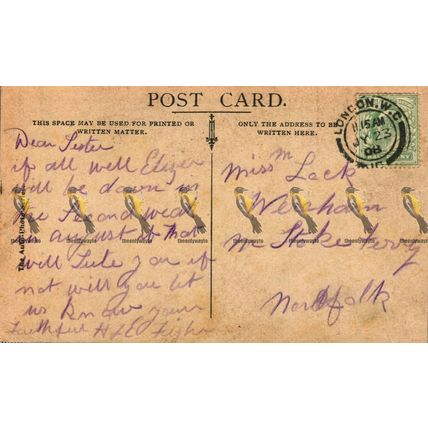 Guildhall, London, Auto-Photo Series Postcard, 1908