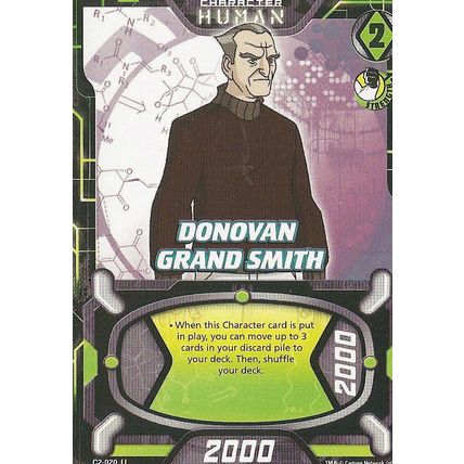 Bandai - Ben 10 Series 2 Cards, C2-020 U (Character-Human: Donovan Grand Smith)