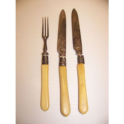 VINTAGE ALEX CLARK KNIVES & FORK