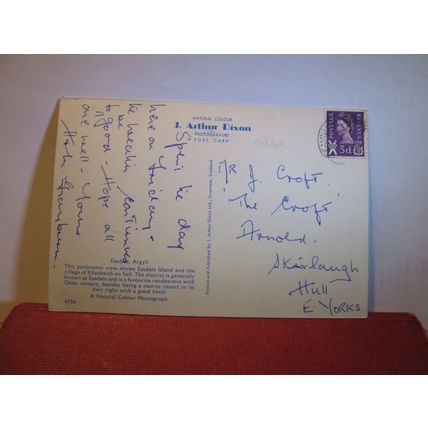 EASDALE, ARGYLL, SCOTLAND used postcard by J Arthur Dixon 1968 pm =