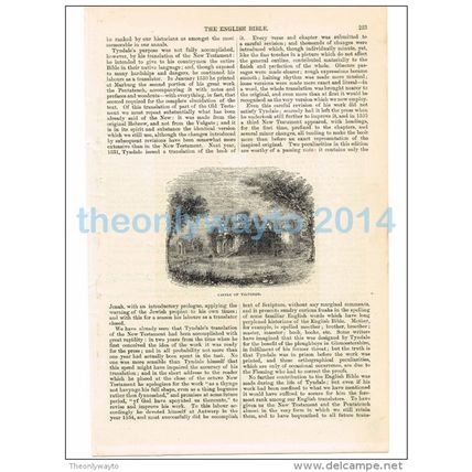 CASTLE OF VILVORDE, BELGIUM, BOOK ILLUSTRATION/PRINT, 1877