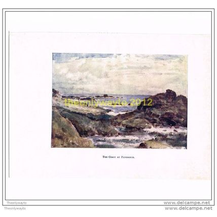 THE COAST AT PENMARCH, FROM PICTURESQUE BRITTANY, 1906 (FRANCE)