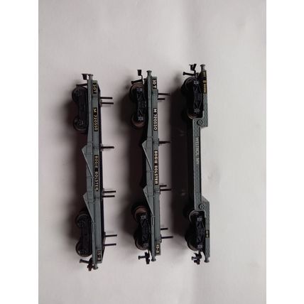 HORNBY DUBLO MECCANO JOB LOT BOGIE BOLSTER PLATE 0LAYERS LINE SIDE SET OF 3