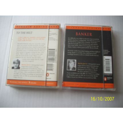 Dick Francis-To The Hilt & Banker -X4 Cassettes-Penguin Audiobooks 2 Audiobooks