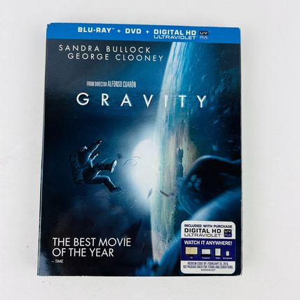 Gravity Blu-Ray / DVD Combo Pack NEW Factory Sealed Sandra Bullock George Cloony